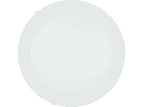 Eglo Albedo 1-Light White Round Flush Mount
