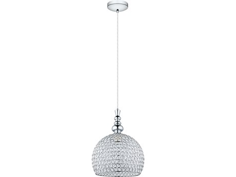 Eglo Bonares 1-Light Chrome Dome Mini Pendant