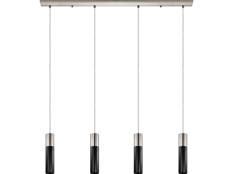 Eglo Villora 4-Light Matte Nickel Cylinder Island Pendant