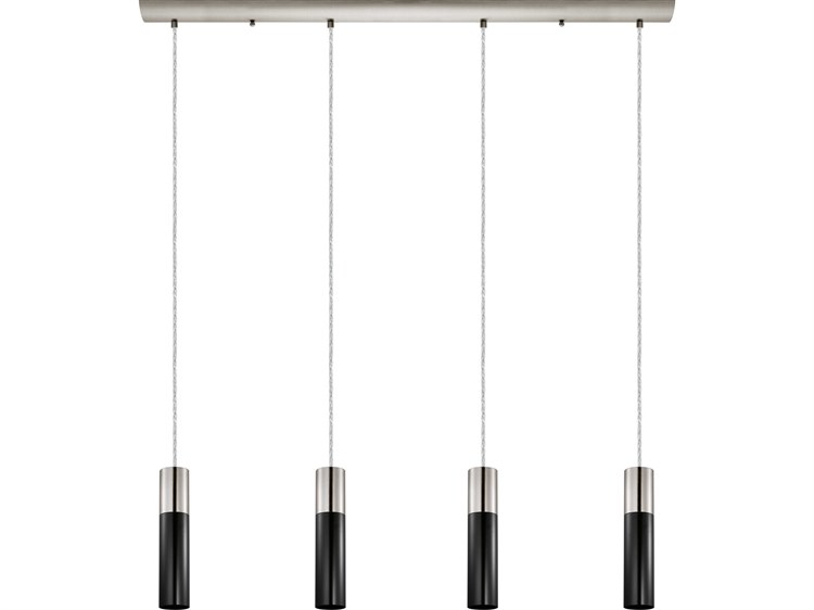 Eglo Villora 4-Light Matte Nickel Cylinder Island Pendant