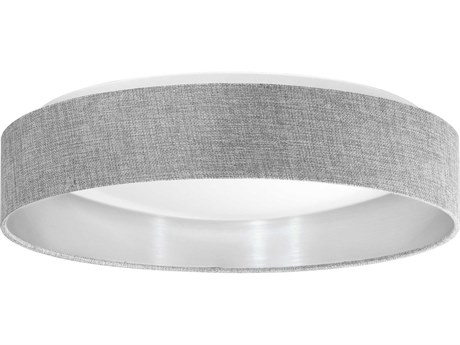 Eglo Mandana 1-Light Grey Round Flush Mount