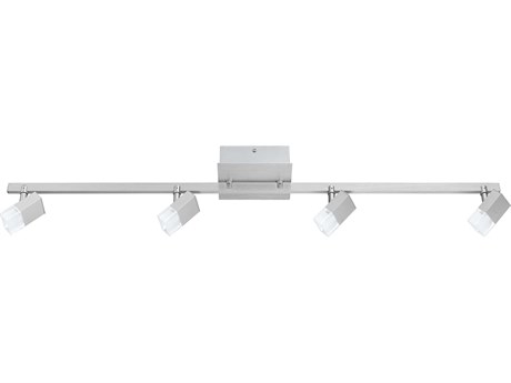 Eglo Straya 4-Light Brushed Aluminum Steel Track & Rail Light