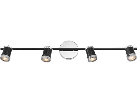 Eglo Metalis 4-Light Black Chrome Cylinder Track & Rail Light