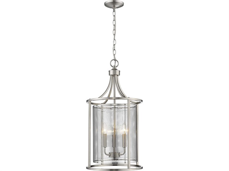 Eglo De Velde 3-Light Matte Nickel Lantern Pendant