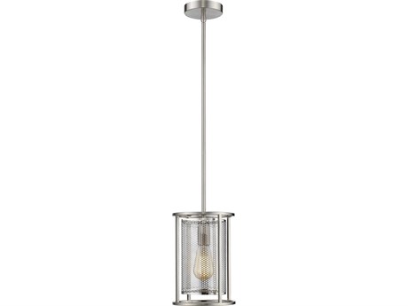 Eglo De Velde 1-Light Matte Nickel Cylinder Mini Pendant