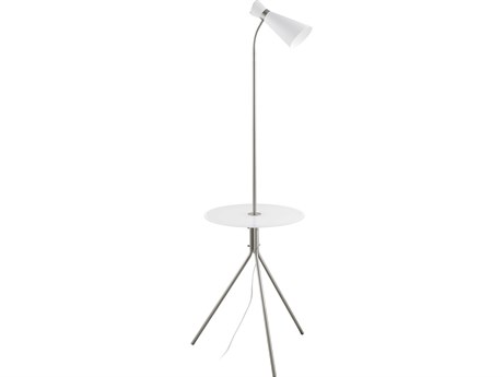Eglo Policara Matte Nickel Floor Lamp