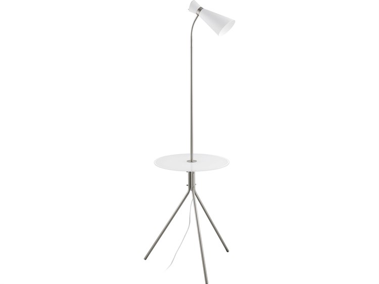 Eglo Policara Matte Nickel Floor Lamp