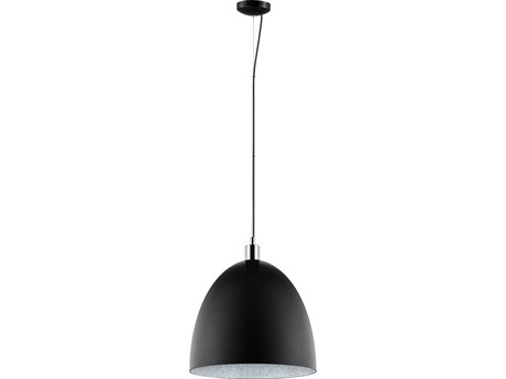 Eglo Mareperla 1-Light Black Chrome Bell Pendant