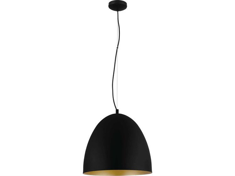 Eglo Sarabia 1-Light Black Bell Pendant
