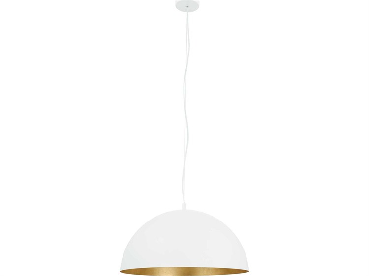 Eglo Rafaelino 1-Light White Dome Pendant