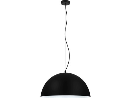 Eglo Rafaelino 1-Light Black Dome Pendant