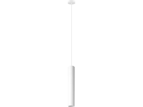 Eglo Tortoreto 1-Light White Cylinder Mini Pendant