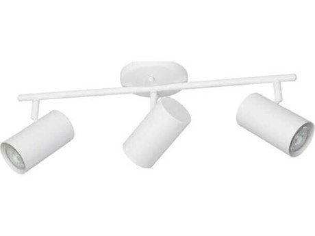 Eglo Calloway 3-Light White Cylinder Track & Rail Light