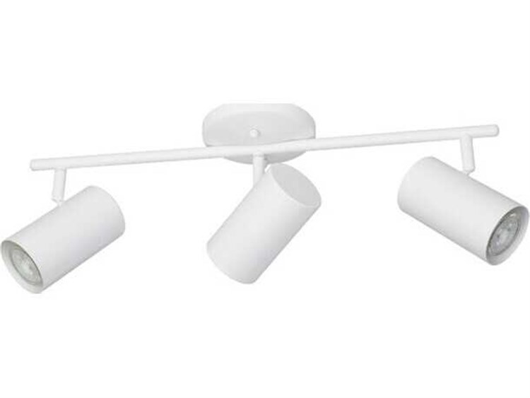 Eglo Calloway 3-Light White Cylinder Track & Rail Light