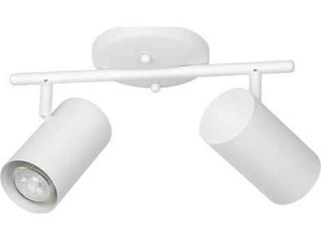 Eglo Calloway 2-Light White Cylinder Track & Rail Light