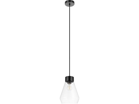 Eglo Montey 1-Light Matte Black Bell Mini Pendant