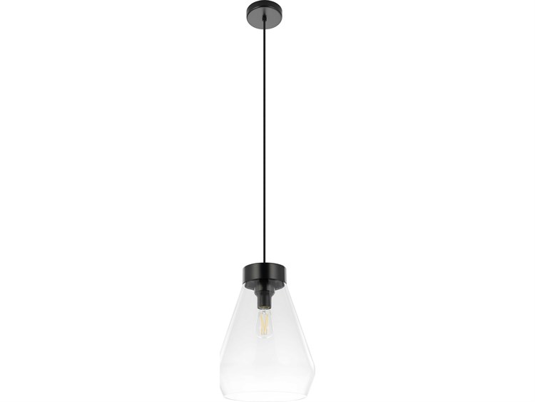 Eglo Montey 1-Light Matte Black Bell Mini Pendant