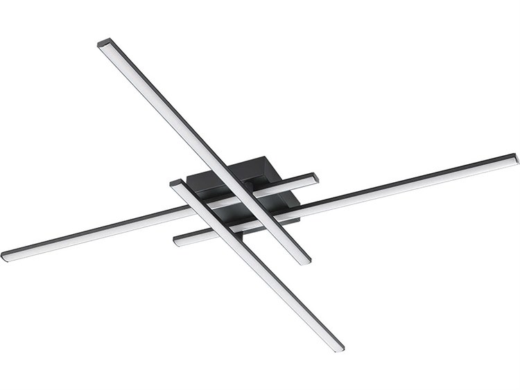 Eglo Lapiz Black Linear Flush Mount