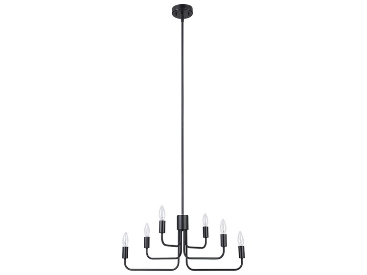 Eglo Portofino 6-Light Black Candelabra Chandelier