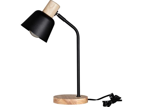 Eglo Lizella Black Wood Metal Desk Lamp