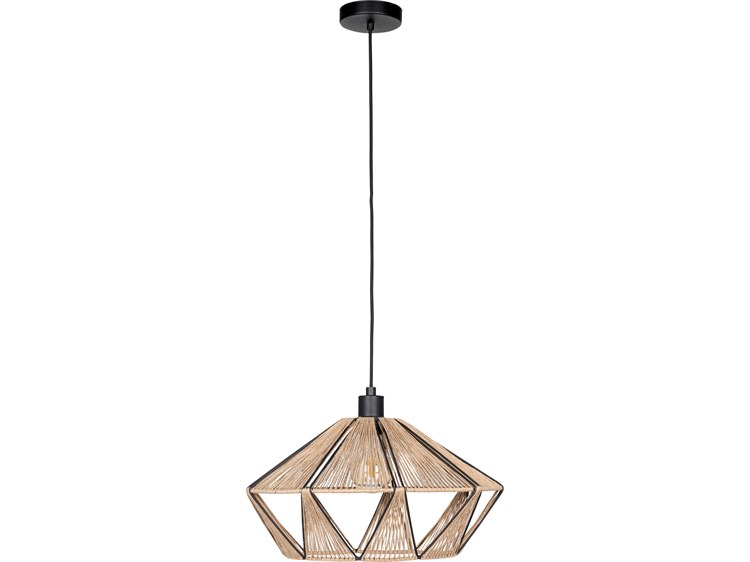 Eglo Adwickle 1-Light Black Brown Pendant