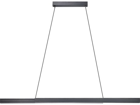 Eglo Montebuono 2-Light Brushed Black Linear Island Pendant