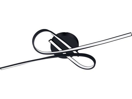 Eglo Selvina 1-Light Black Flush Mount
