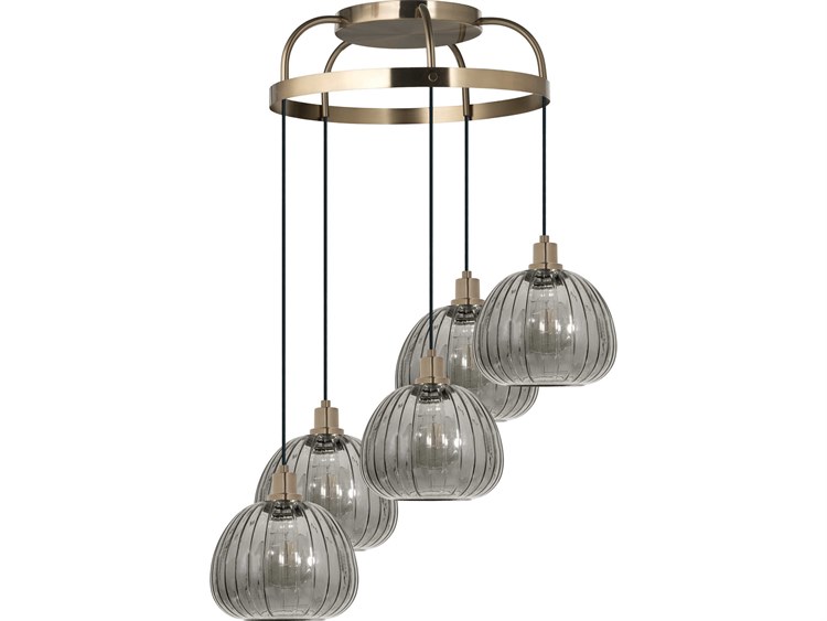 Eglo Ballelo 5-Light Brushed Gold Gray Pendant