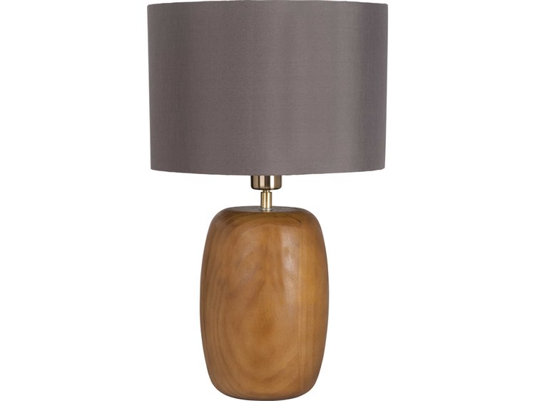 Eglo Cottesford Brushed Gold Cappuccino Fabric Brown Table Lamp