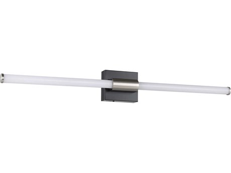 Eglo Danika 1-Light Matte Black Brushed Nickel Vanity Light