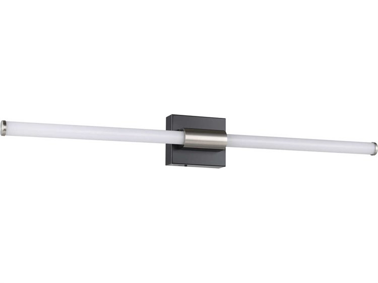 Eglo Danika 1-Light Matte Black Brushed Nickel Vanity Light
