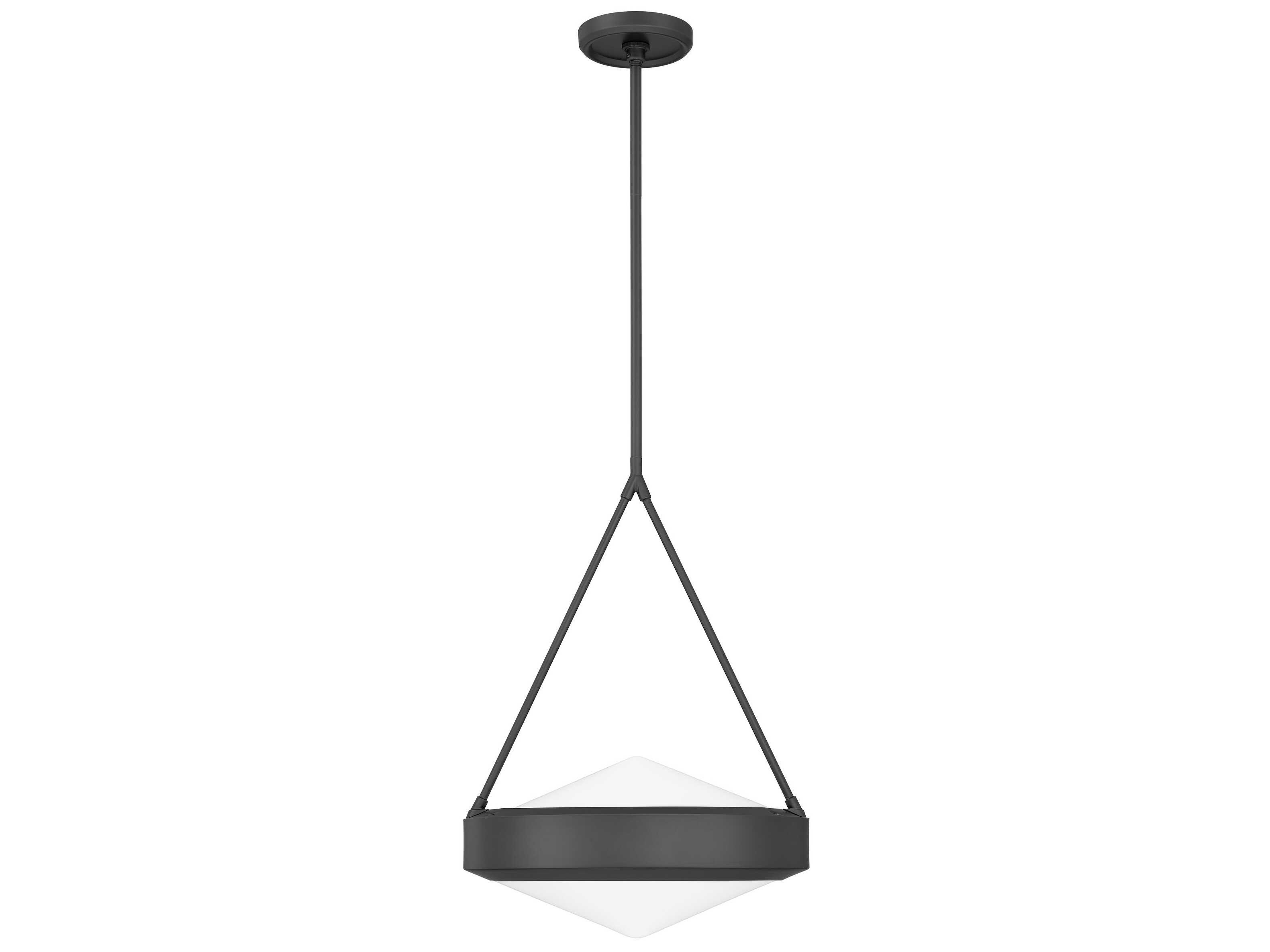 Thesis 207422A Agate 3 Light 15 inch Matte Black Pendant Ceiling Light
