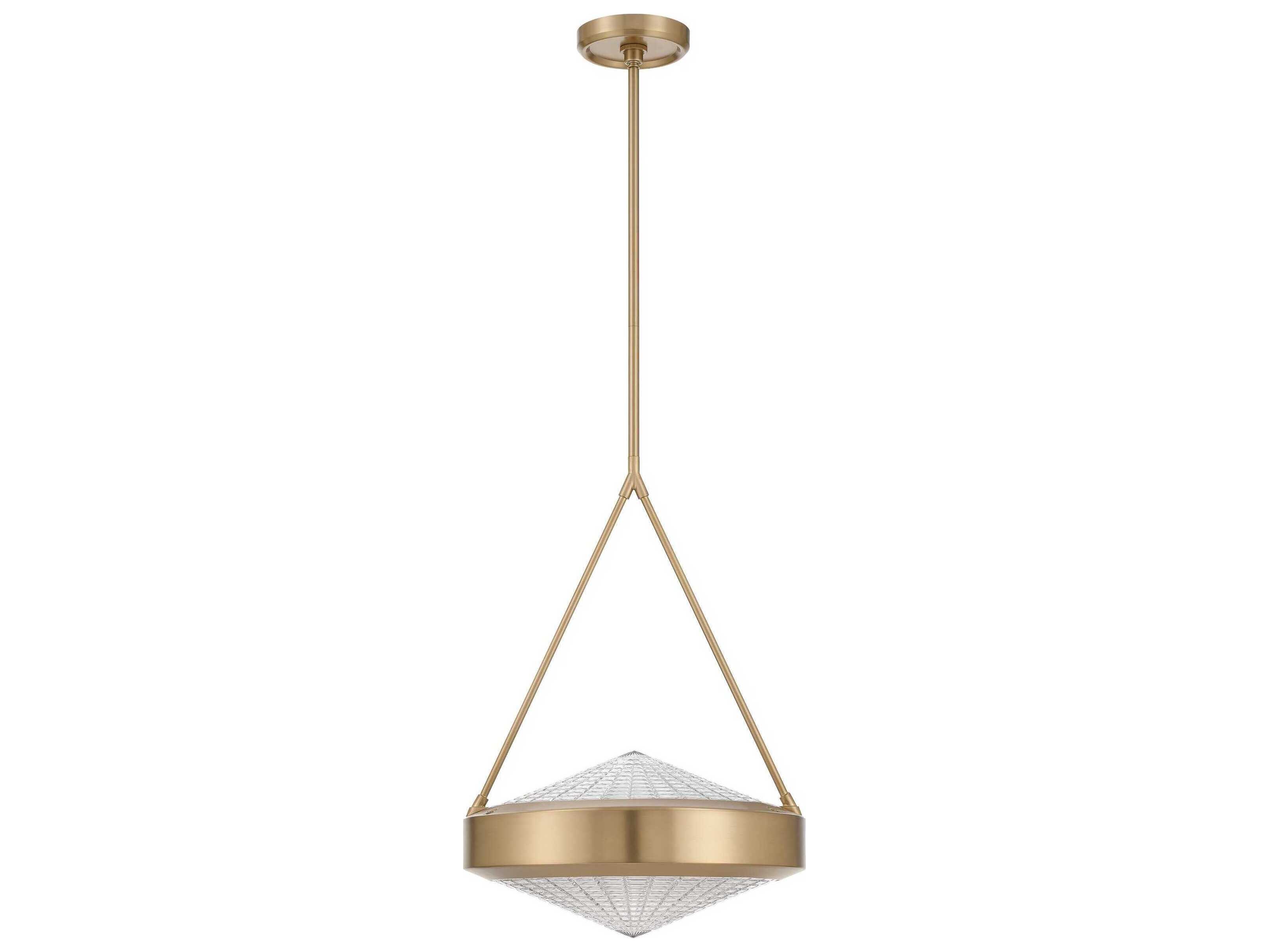 Thesis 207426A Agate 3 Light 15 inch Champagne Gold Pendant Ceiling Light