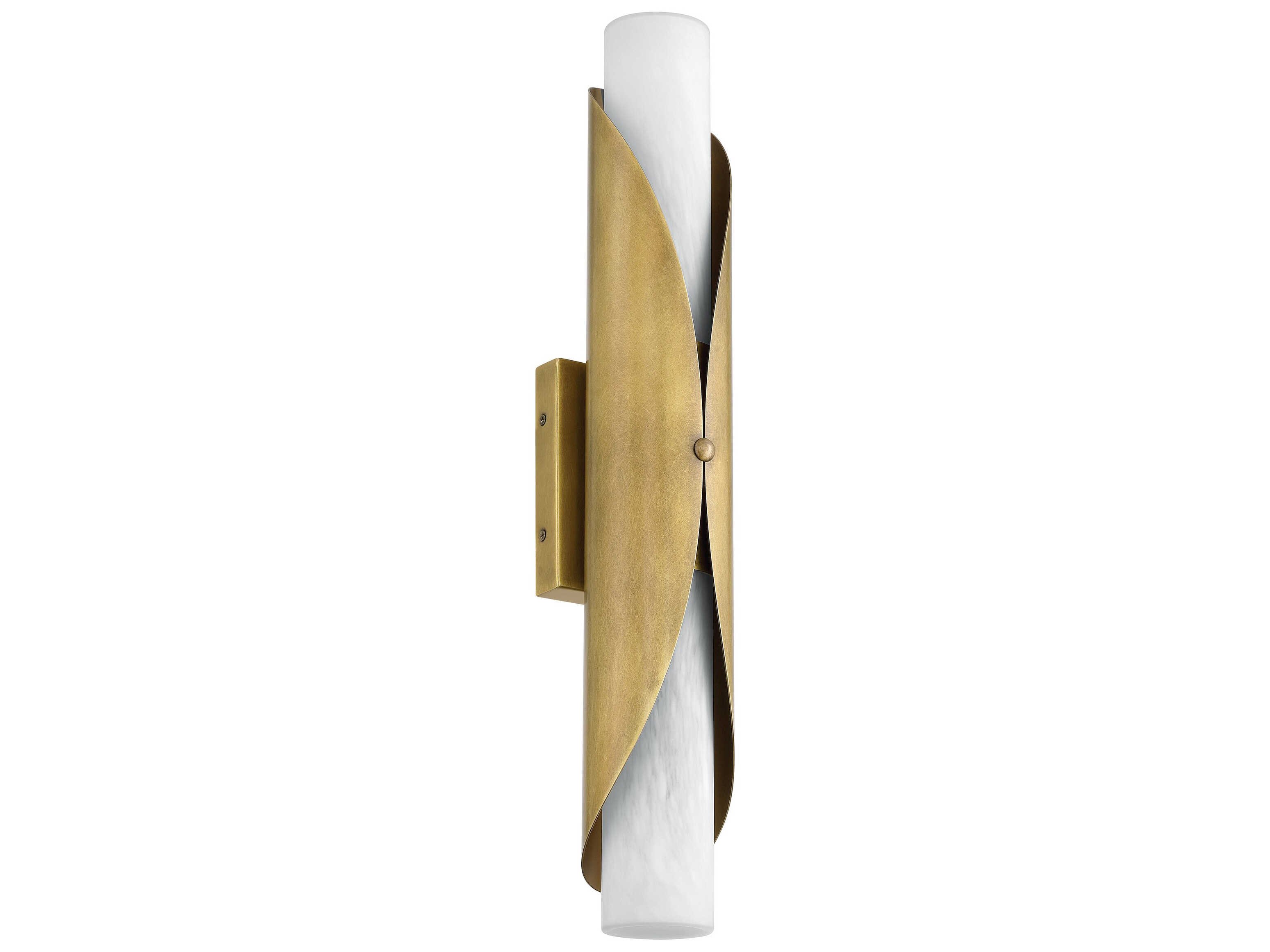 Thesis 207618A Crescendo 2 Light 5.25 inch Natural Brass Wall Sconce Wall Light