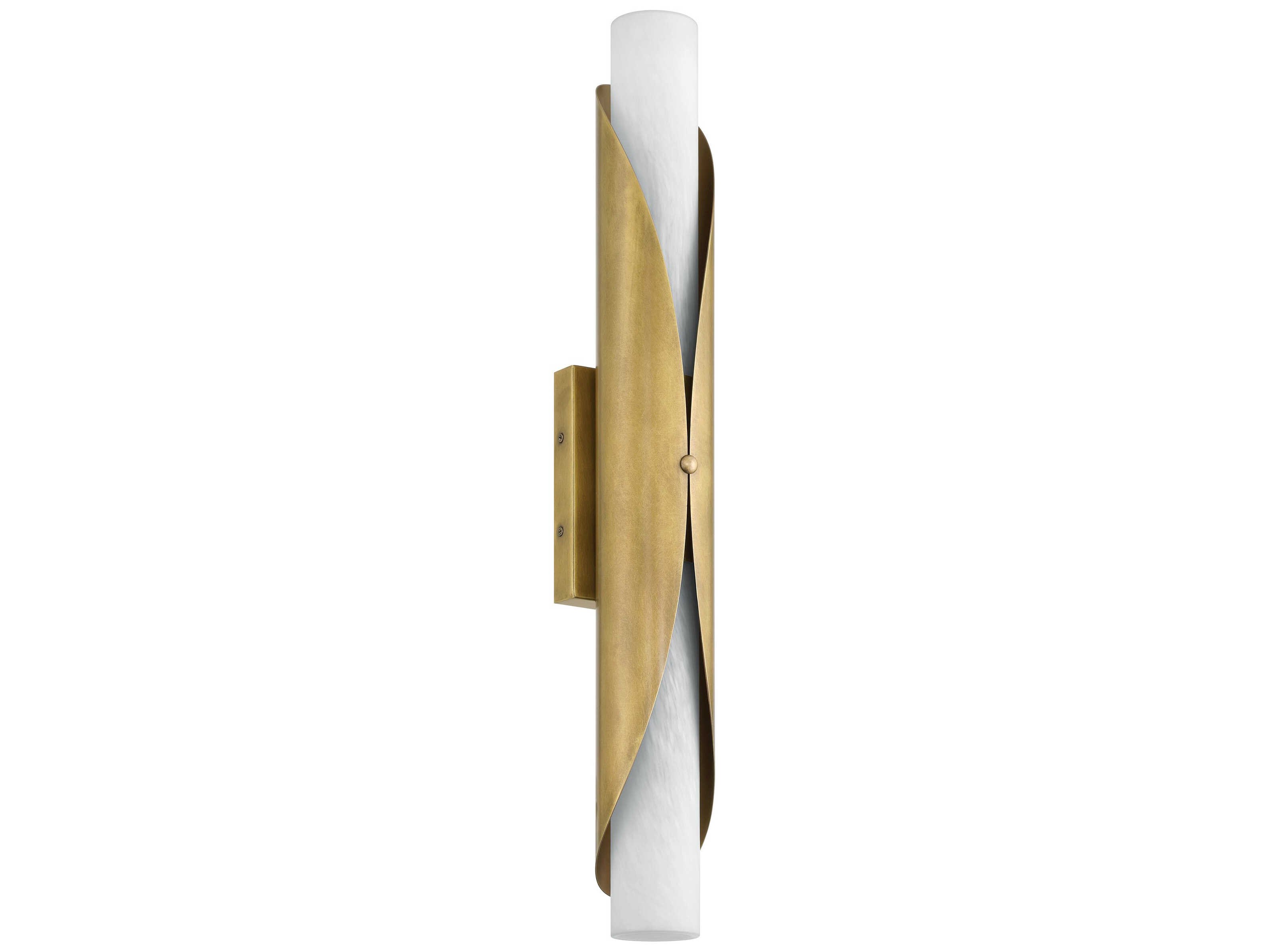Thesis 207619A Crescendo 2 Light 5.25 inch Natural Brass Wall Sconce Wall Light