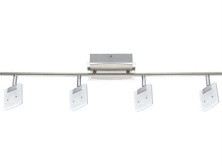 Eglo Pikara 4-Light Brushed Aluminum Chrome Steel Track & Rail Light