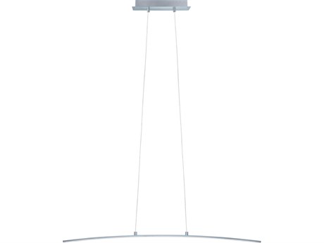 Eglo Lasana 1-Light Chrome Linear Island Pendant