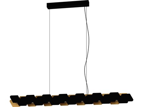 Eglo Altagracia 4-Light Black Linear Island Pendant