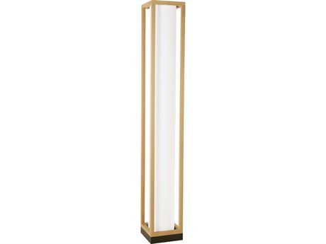 Eglo Granados Black Beech Wood White Fabric Floor Lamp