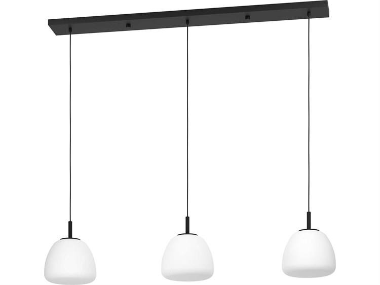 Eglo Balmes 3-Light Black White Island Pendant