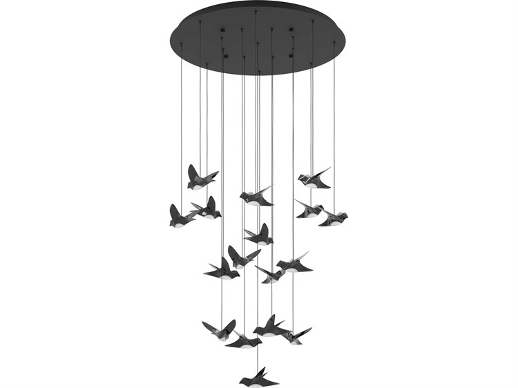 Eglo Paratebueno 17-Light Black Chrome Pendant