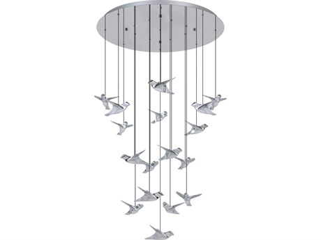 Eglo Paratebueno 17-Light Chrome Pendant