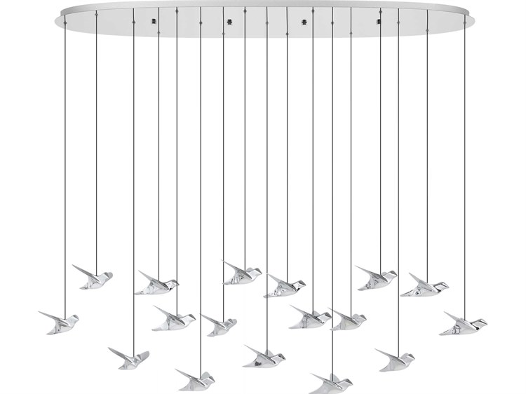 Eglo Paratebueno 17-Light Chrome Island Pendant
