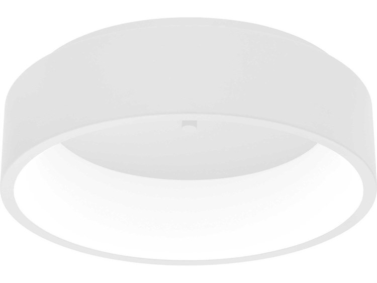 Eglo Marghera 1-Light White Round Flush Mount