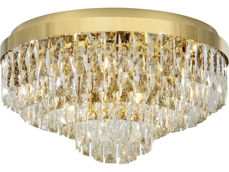 Eglo Valparaiso 11-Light Gold Flush Mount