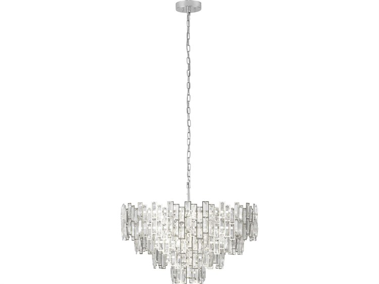 Eglo Calmeilles 10-Light Chrome Tiered Chandelier