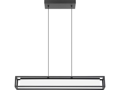 Eglo Gualajo 1-Light Black Island Pendant