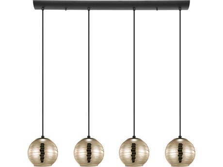 Eglo Lemorieta 4-Light Black Island Pendant