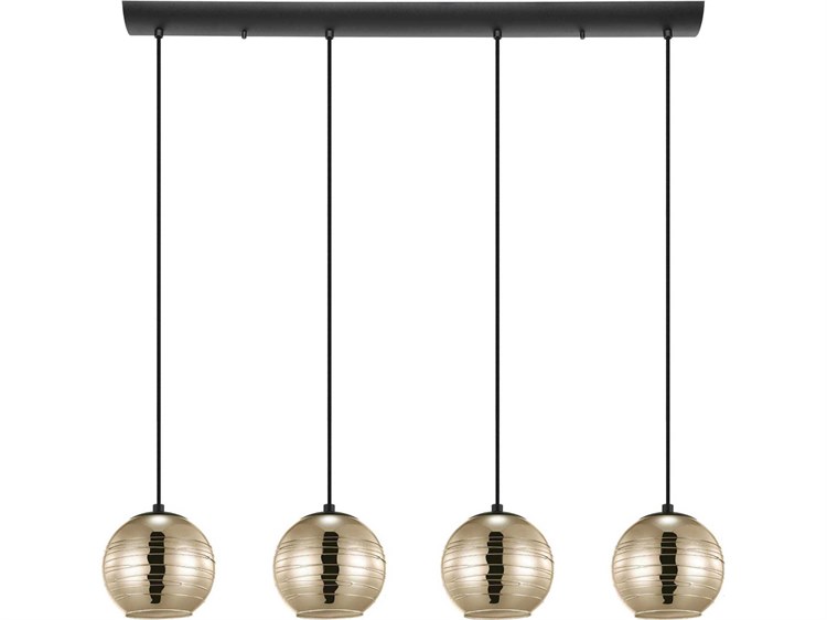 Eglo Lemorieta 4-Light Black Island Pendant