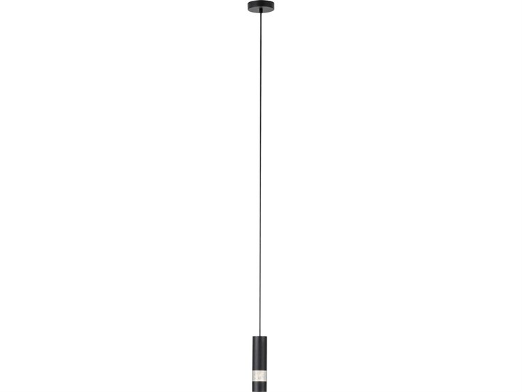 Eglo Bernabeta 1-Light Black Cylinder Mini Pendant